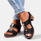 Deliora - Stützende Sandalen – Schwarz