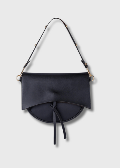 Vintage Damen Schultertasche – Vegan Leder mit Pouch & Canvas Gurt