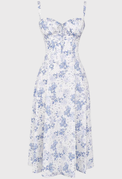 Damen Elegantes Sommer Sonnen Kleid | Midi