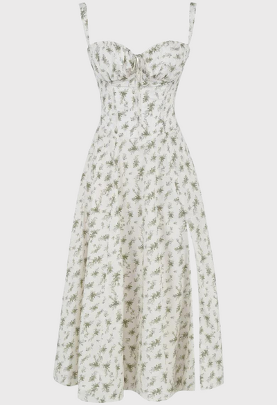 Damen Elegantes Sommer Sonnen Kleid | Midi