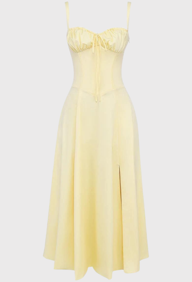 Damen Elegantes Sommer Sonnen Kleid | Midi