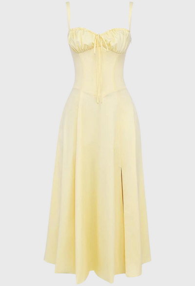 Damen Elegantes Sommer Sonnen Kleid | Midi