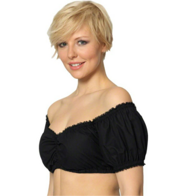 Damen Schulterfrei Oktoberfest Dirndl Bluse