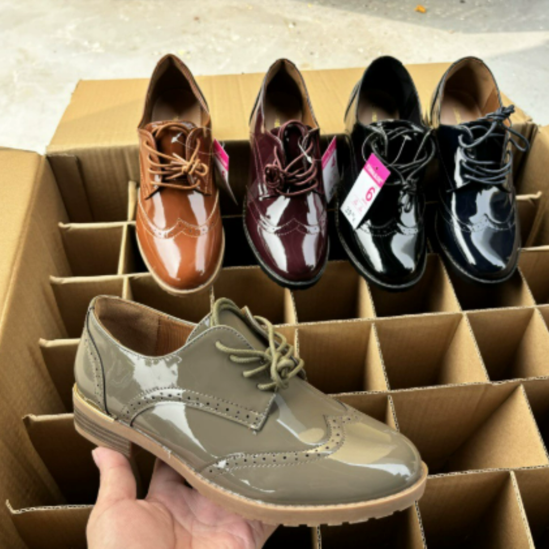 Damenschuhe Im Vintage Stil | Schnürschuhe