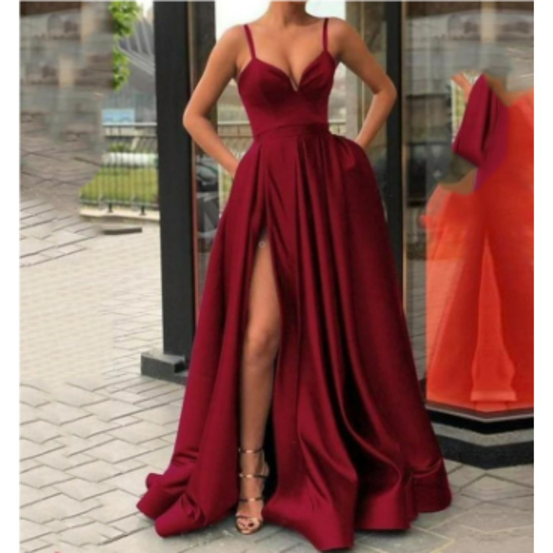 Elegantes Ausgestelltes Damenkleid | Maxi