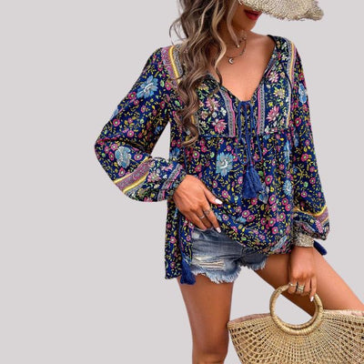 Brusinski® | Boho Paisley Bluse für Frauen