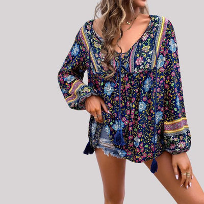 Brusinski® | Boho Paisley Bluse für Frauen