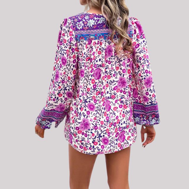 Brusinski® | Boho Paisley Bluse für Frauen