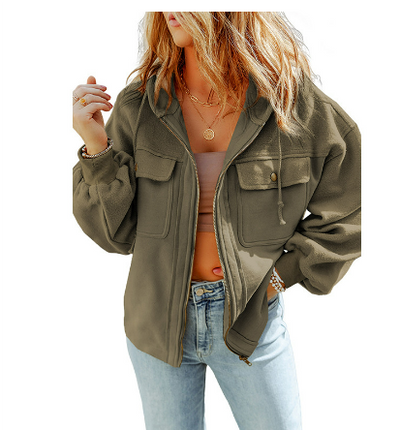 Stilvolle Jacke mit Kapuze