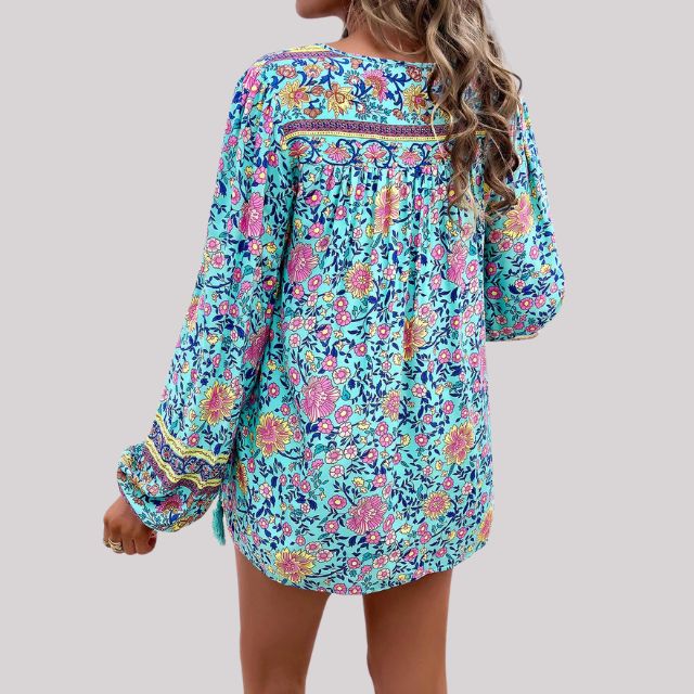 Brusinski® | Boho Paisley Bluse für Frauen