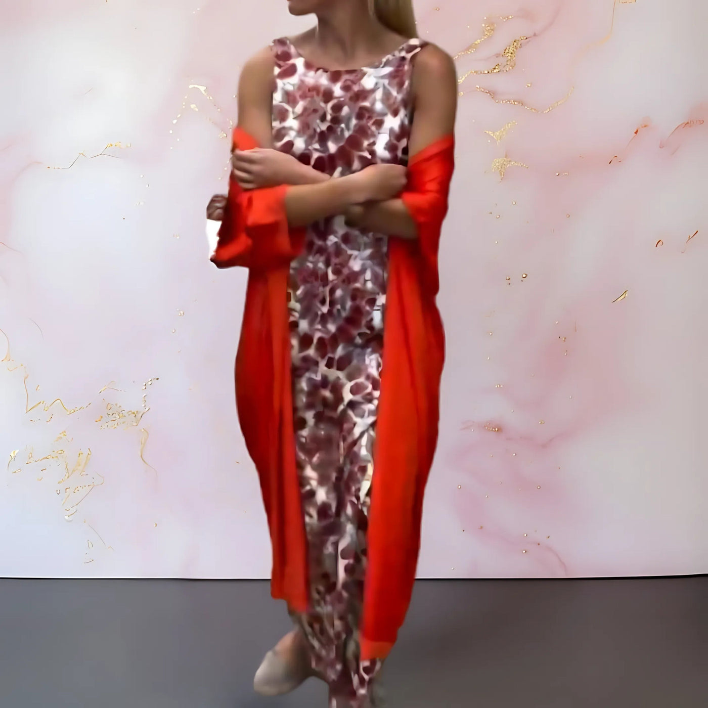 Shelly – Elegantes Kleid Mit Strickjacke