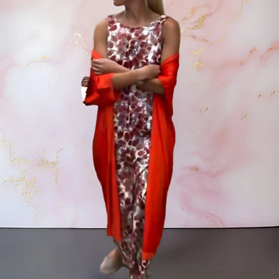 Shelly – Elegantes Kleid Mit Strickjacke