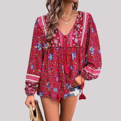 Brusinski® | Boho Paisley Bluse für Frauen