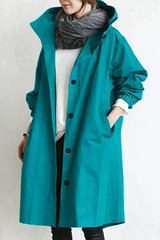 Lyonesse - wasserabweisender Oversize-Trenchcoat – Hellblau