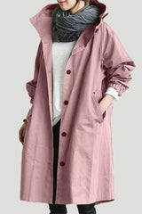 Lyonesse - wasserabweisender Oversize-Trenchcoat – Rosa