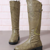 Antonia | Stilvolle Und Elegante Kniehohe Damenstiefel – Grün