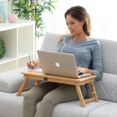 Innova Faltbarer Laptoptisch aus Bambus