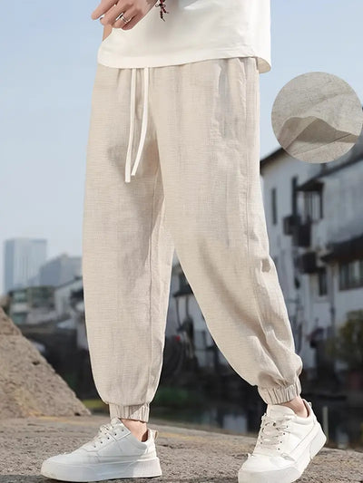 Lässige Herren Leinenhose