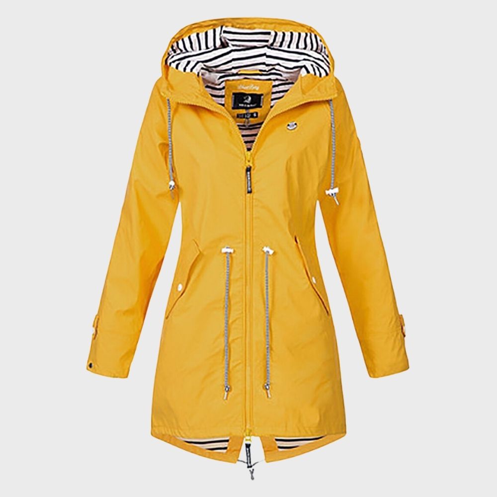 Damen Kapuze Regenjacke | Lange