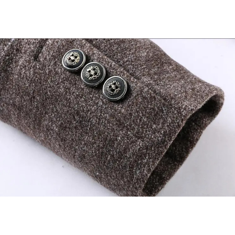 Herren Wollmantel Klassisch - Elegante Wintermode mit Innenfutter