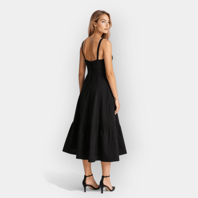 Elegantes Damen Korsett-Kleid Midi