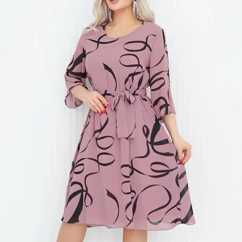 Elegante Lockere Midi-Kleid für Damen - Weich und Vielseitig
