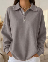 Elena | Eleganter Und Stilvoller Damenpullover Für Jeden Anlass – Grau