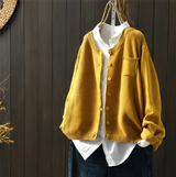 Ella | Modische Strickjacke für lässigen Chic – Gelb