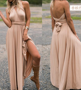 Vielseitiges Wickelkleid Multiway Design | Damenkleid – Aprikose