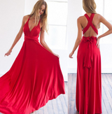 Vielseitiges Wickelkleid Multiway Design | Damenkleid – Rot