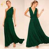 Vielseitiges Wickelkleid Multiway Design | Damenkleid – Dunkelgrün