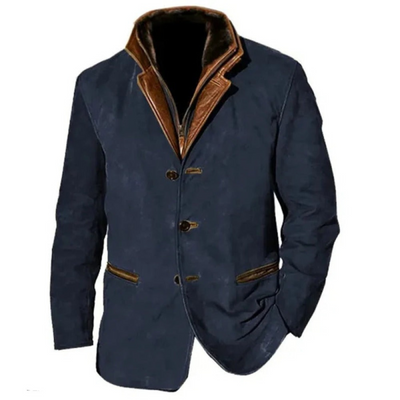 Vintage-Jacke | Mit Knöpfen | Mit Reißverschluss | Wildlederjacke | Herrenjacke