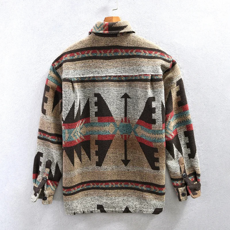 Vintage-Jacke – bedruckt – Overshirt-Jacke – Herrenjacke