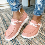 Doris | Bequeme Schnürschuhe für Damen – Rosa