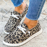Doris | Bequeme Schnürschuhe für Damen – Leopard