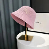 Damen atmungsaktiver Sonnenhut mit UV-Schutz im japanischen Stil – Rosa