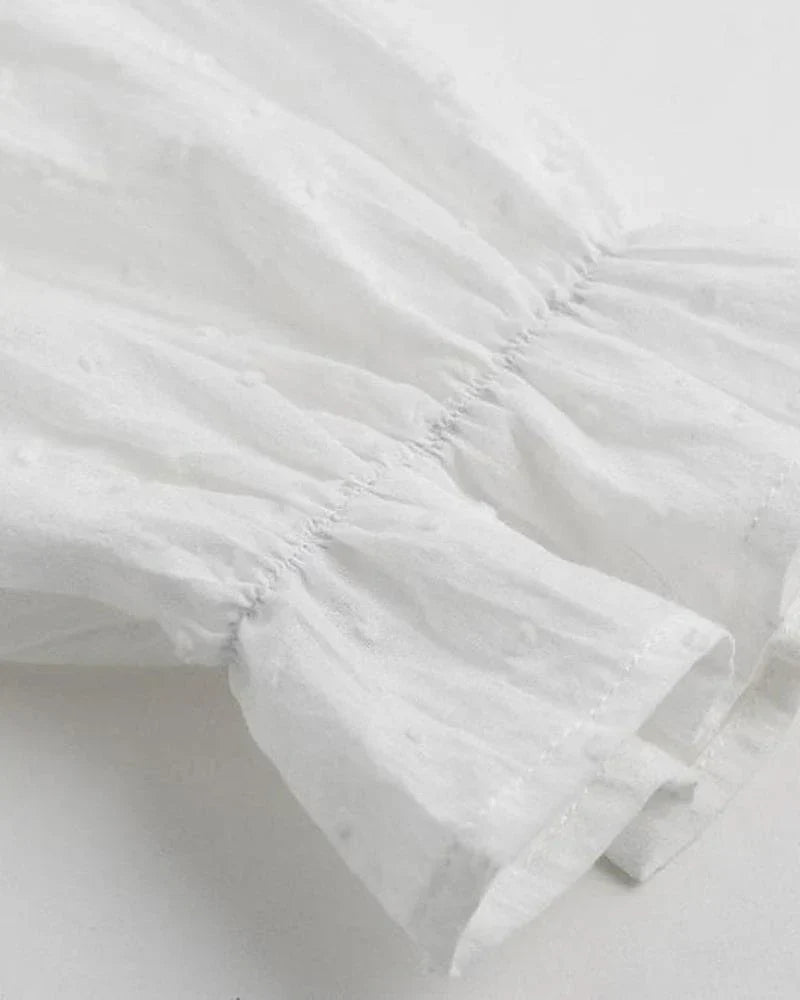 Norma® | Spitzenbluse in einfarbiger Farbe