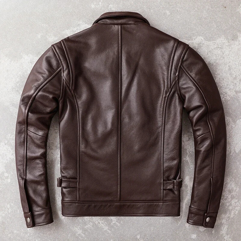 Elegante Herren-Lederjacke aus hochwertigem Echtleder - Zeitlos und stilvoll