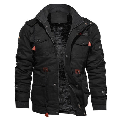 Herren Winterjacke mit Fleecefutter - Warm und Wasserdicht