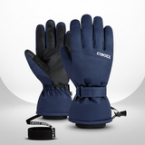 Wasserfeste Winterhandschuhe mit Wärmeisolierung und rutschfester Innenhand – Dunkelblau