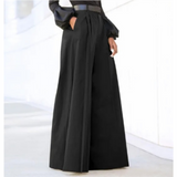 Weite Hose Damen Palazzo | Hoher Bund & Elegante Weite – Schwarz