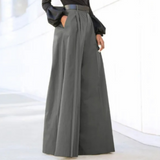 Weite Hose Damen Palazzo | Hoher Bund & Elegante Weite – Grau