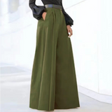 Weite Hose Damen Palazzo | Hoher Bund & Elegante Weite – Grün
