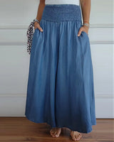 Weite Hosen Damen | Fließend & Lässig – Blau
