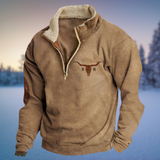 Western-Inspirierter Pullover - Jaden – Beige