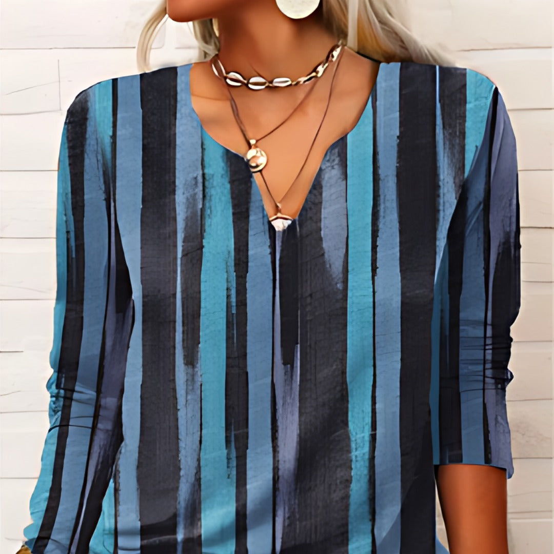 Brunon® | Boho-inspirierte Bluse mit Musterdetails