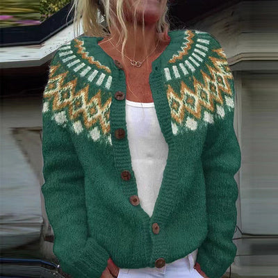 Natalia | Vintage Isländische Strickjacke