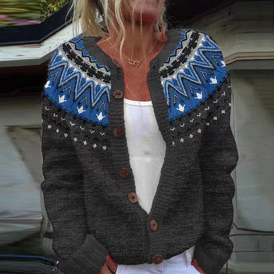 Darja | Vintage Isländische Strickjacke