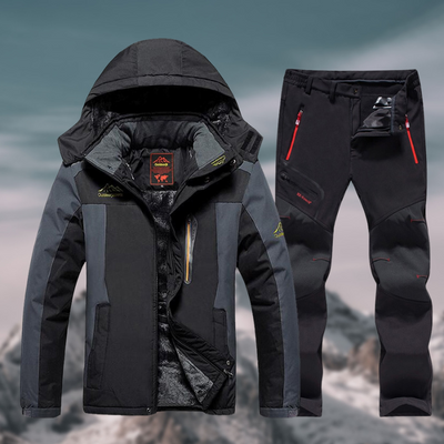 Herren-Winterset mit Fleecefutter und elastischer Passform für Outdoor-Aktivitäten