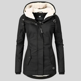 Winterjacke Damen | Regenjacke Damen | Wasserabweisend & warm gefüttert – Schwarz